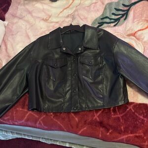 SHEIN Black Curve Jacket